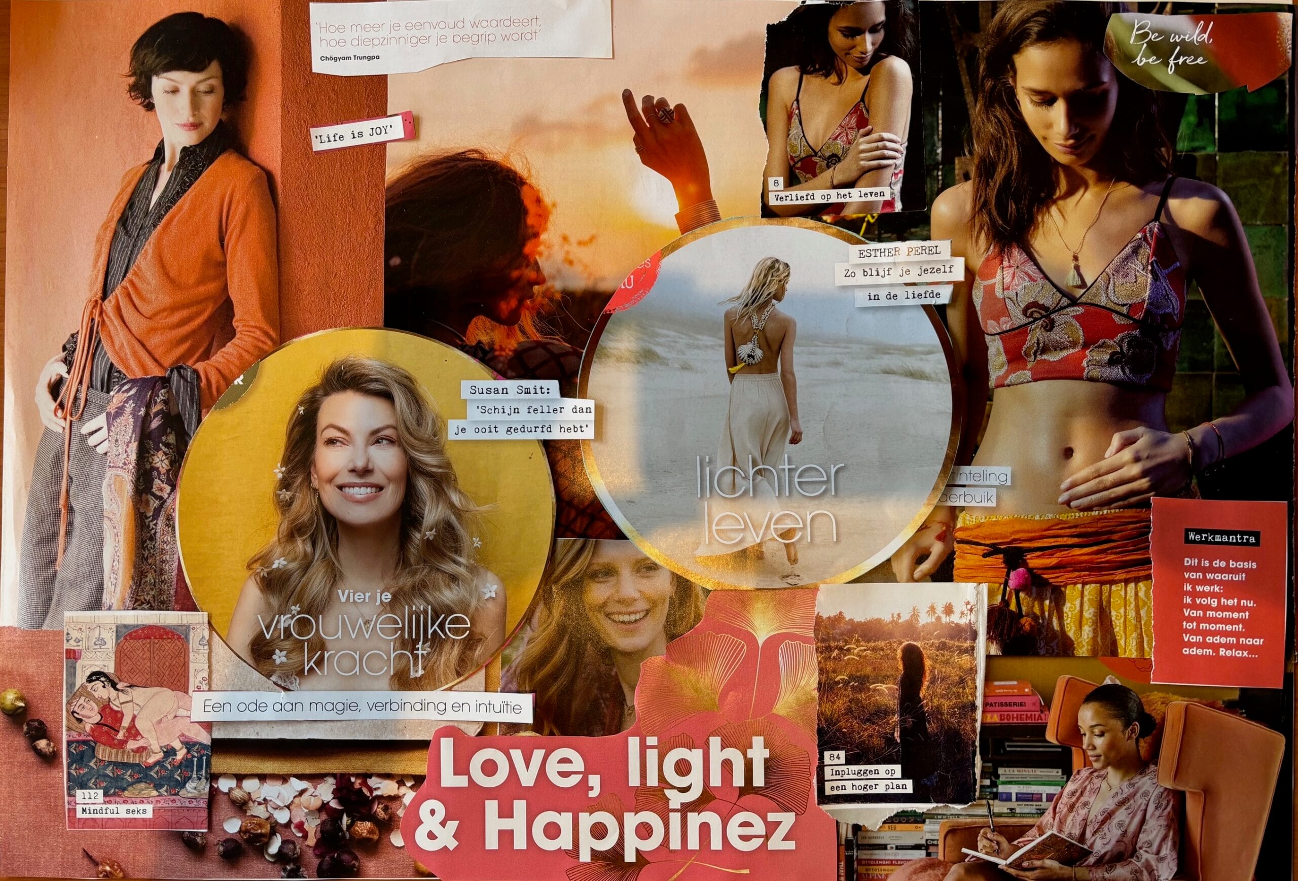 Voorbeeld van een vision board 2024